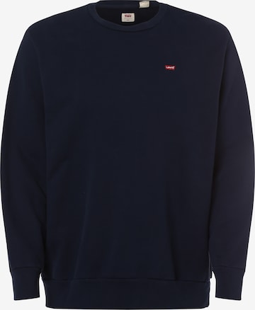 Levi's® Big & Tall Mikina 'Original Housemark Crewneck Sweatshirt ' - Modrá: predná strana