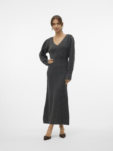 VERO MODA Knit dress 'ANGALINA' in Grey