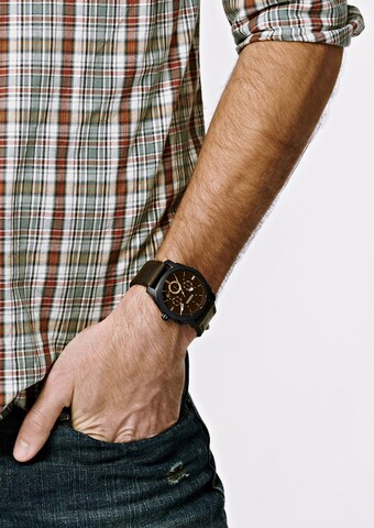 FOSSIL Analog Watch 'Machine' in Brown