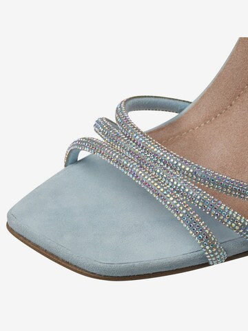 Tamaris Heart & Sole Strap Sandals in Blue