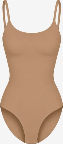 Body modellante 'Cami Sculpting Bodysuit with Slip' di cfab in beige: frontale