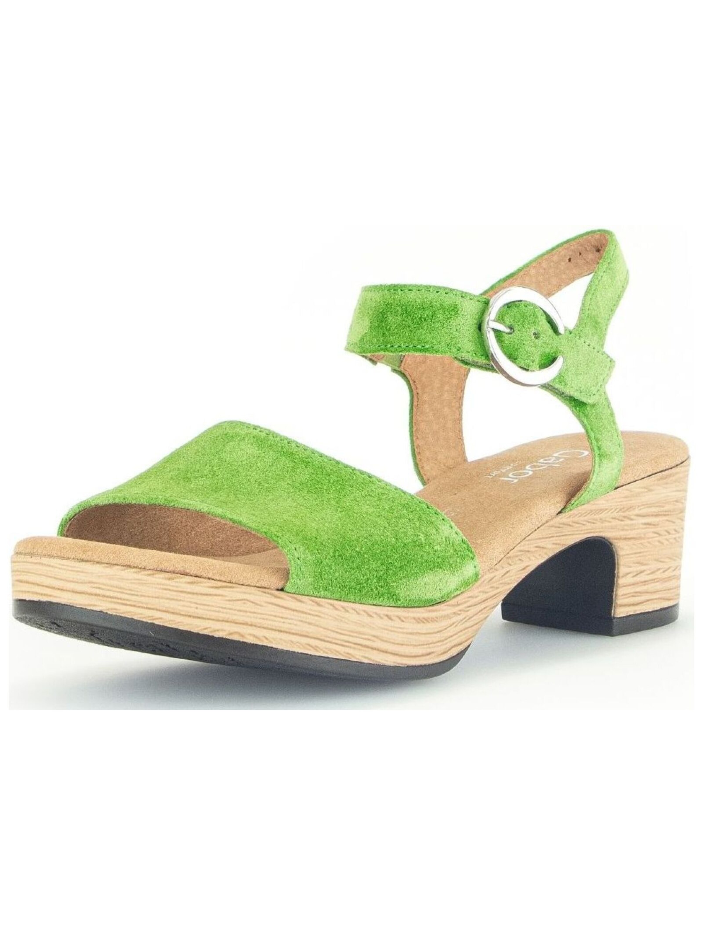 Sandales GABOR en vert : devant