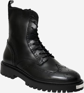 Yoxeone - Botas 'WING COMMANDER' en negro: frente