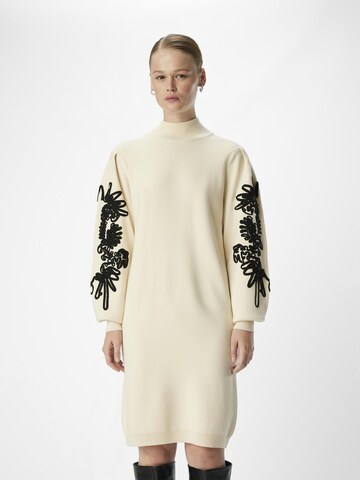 Robe 'JOANA' OBJECT en beige : devant