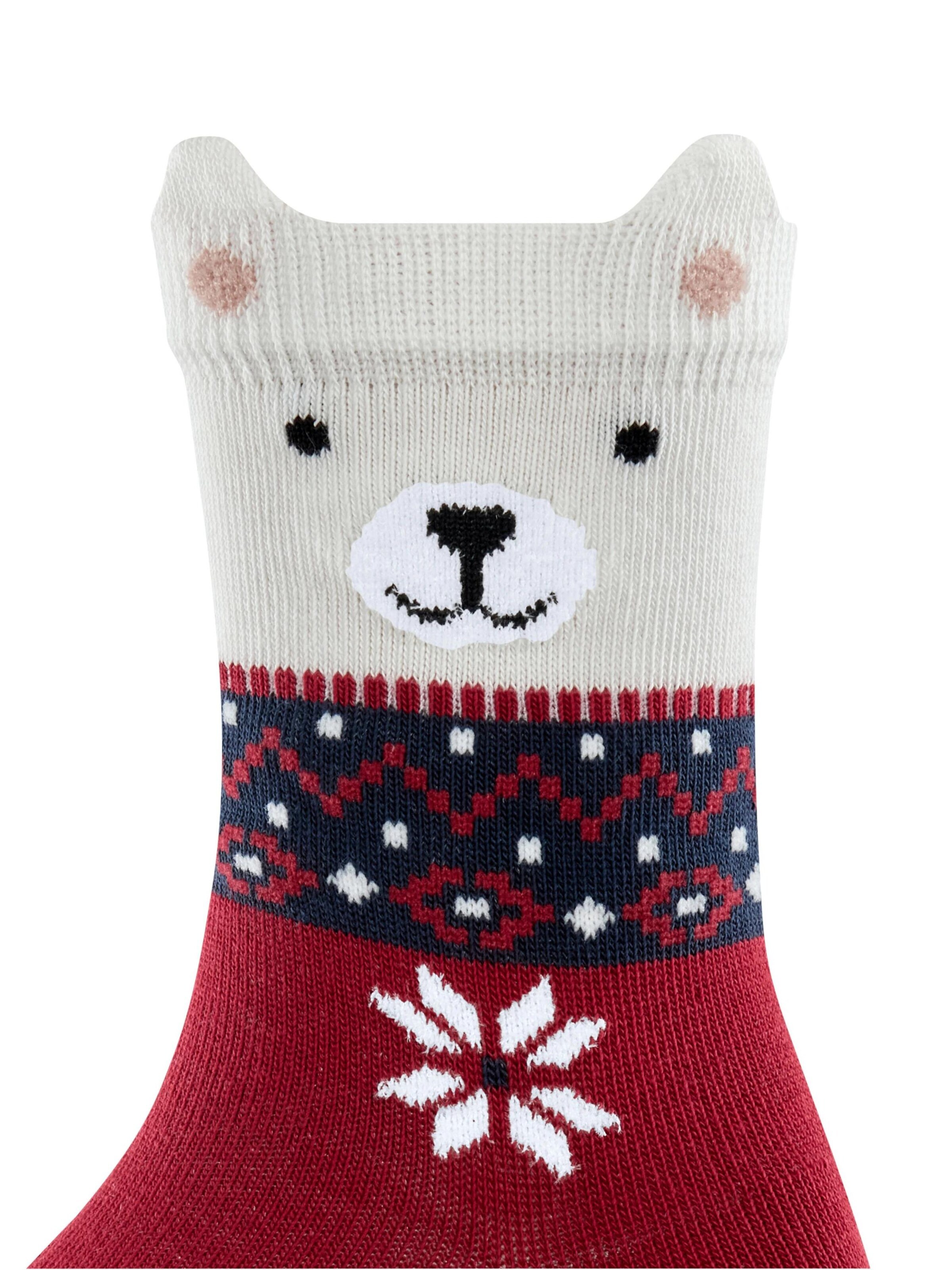 FALKE Socks 'Ice Bear' in Red
