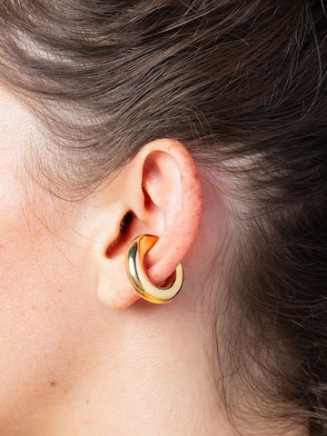 YParis - Pendientes 'Ear cuff Big Bowie G' en oro