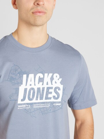 JACK & JONES Tričko 'Map Summer' – modrá