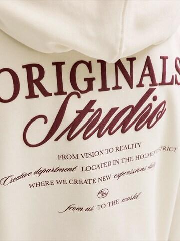 Jack & Jones Junior Sweatshirt 'JORNORREBRO' in Weiß