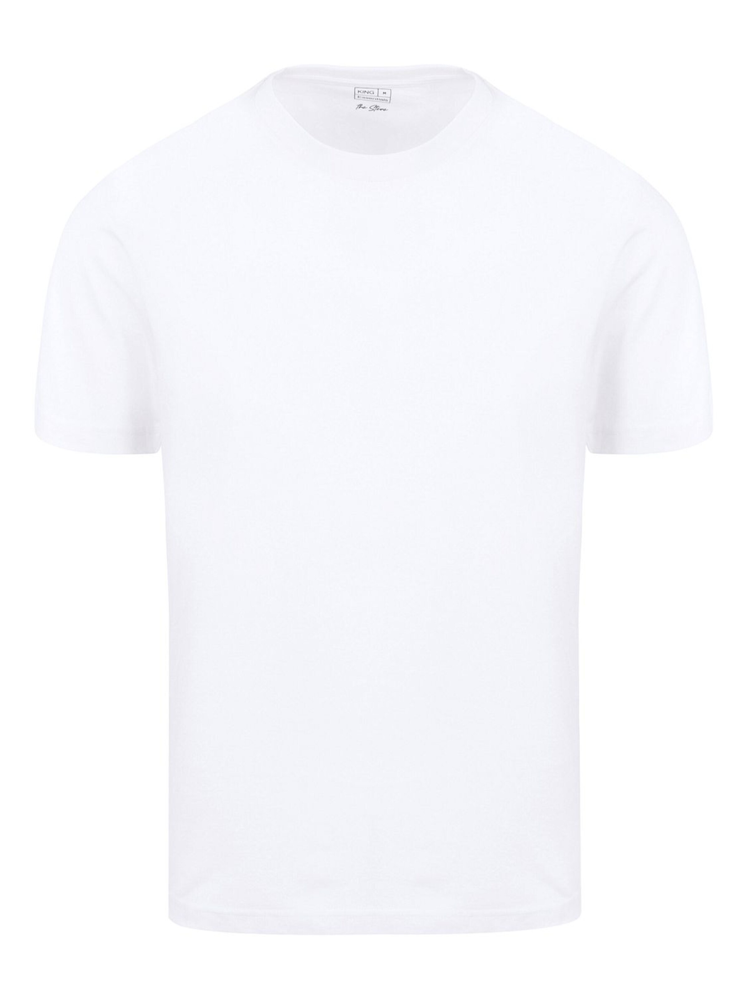 KING Essentials Shirt 'The Steve' in Wit: voorkant