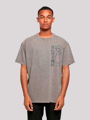 F4NT4STIC Shirt 'Heroes of Childhood Heidi Hello Heidi' in Grau: Vorderseite