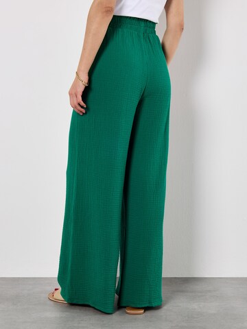Wide Leg Pantalon ' ' Apricot en vert
