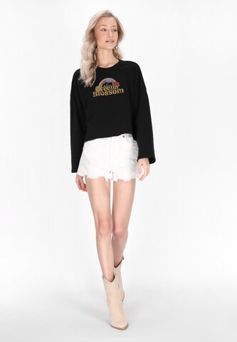 IZIA Sweatshirt 'Boho' in Zwart