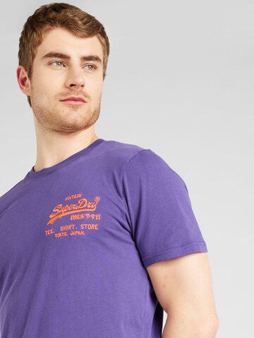 T-Shirt Superdry en violet