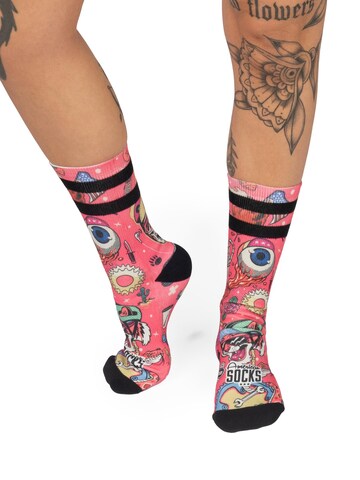American Socks Socks 'Cycling Beast' in Pink