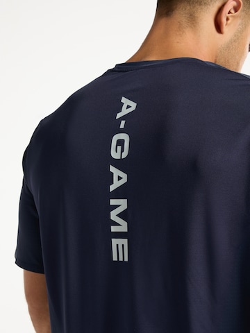 A-Game Tričko 'Basis' - Modrá
