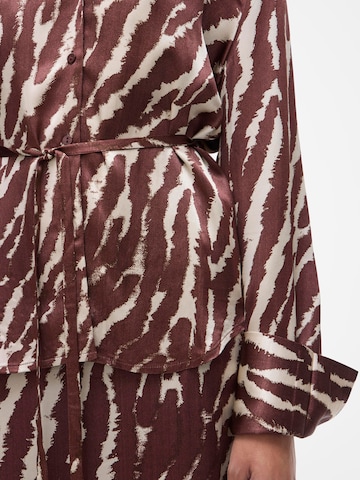 Chemisier ROUGE EDIT en marron