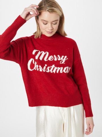 OVS Sweater 'MERRY XMAS' in Red: front