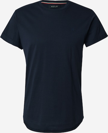 REPLAY Tričko – modrá: přední strana