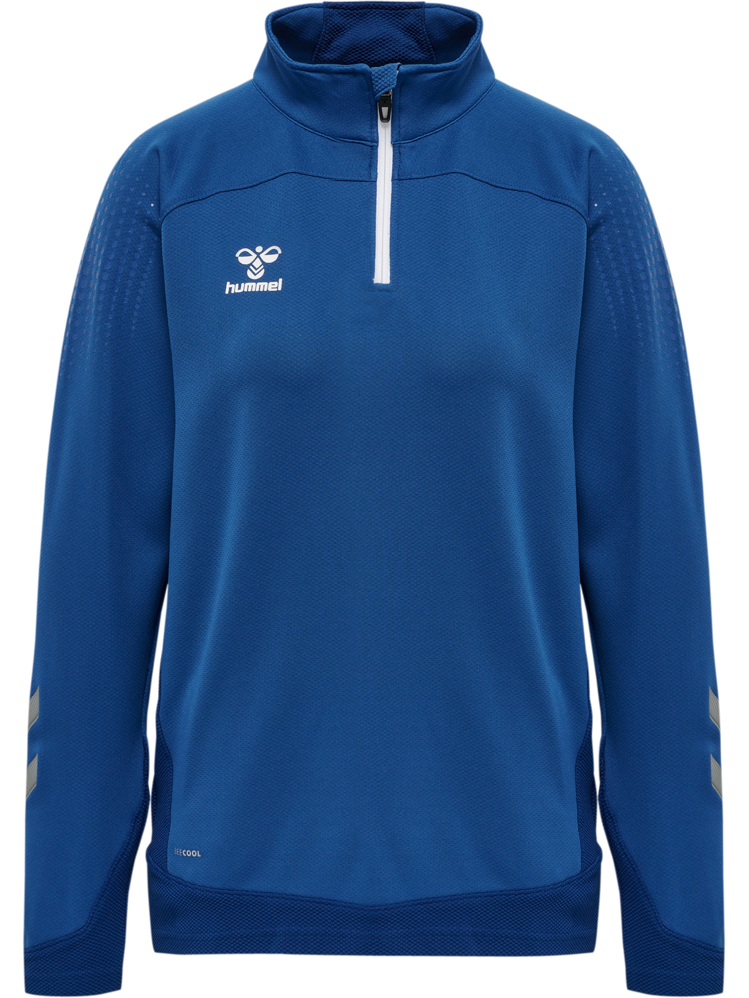 Hummel Trainingsjack in Blauw: voorkant
