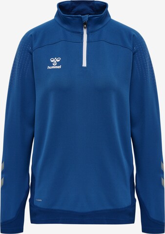 Hummel Trainingsjack in Blauw: voorkant