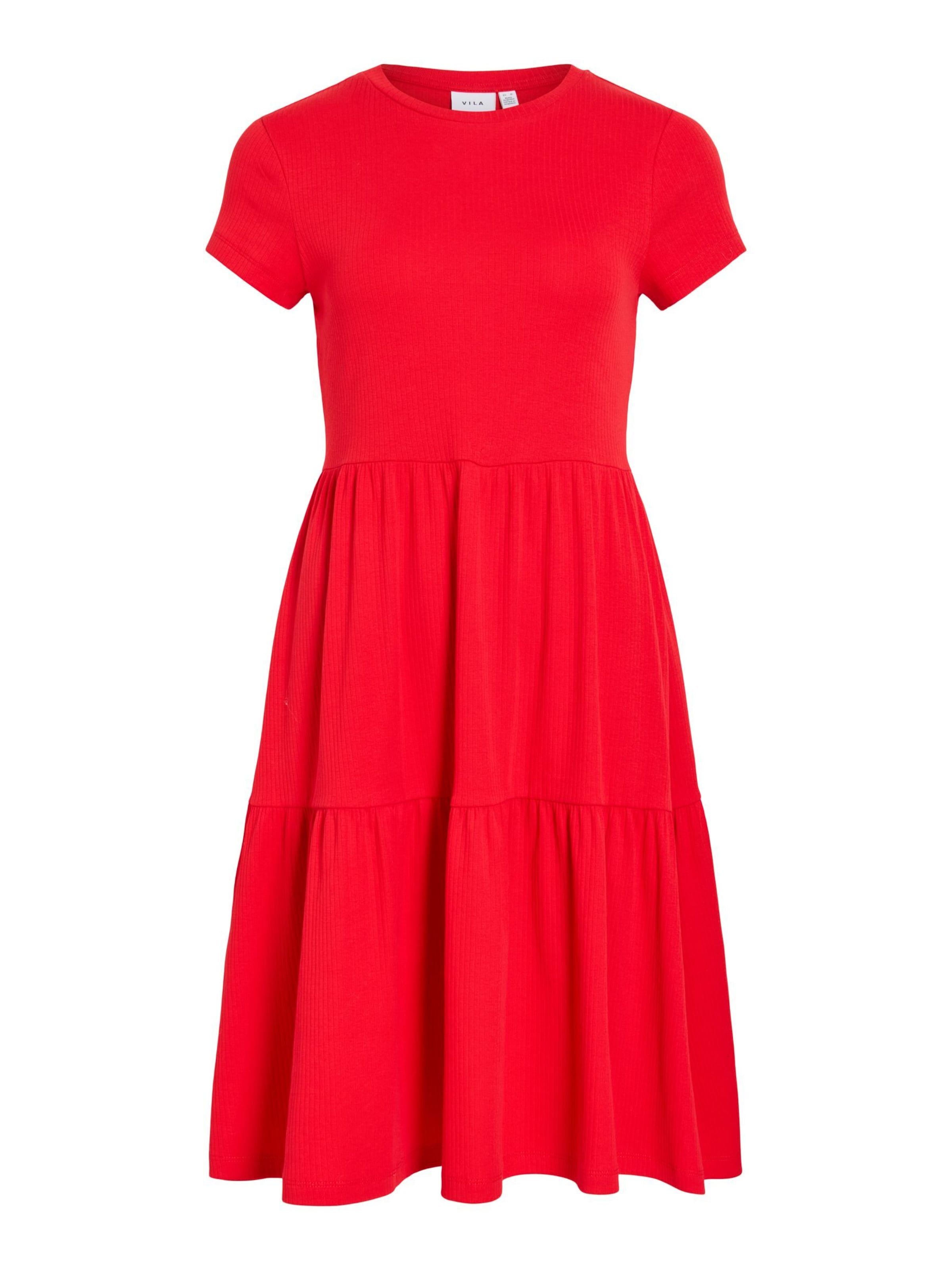 Robe 'Vihollie' VILA en rouge : devant
