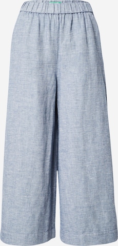 UNITED COLORS OF BENETTONWide Leg/ Široke nogavice Hlače - plava boja: prednji dio