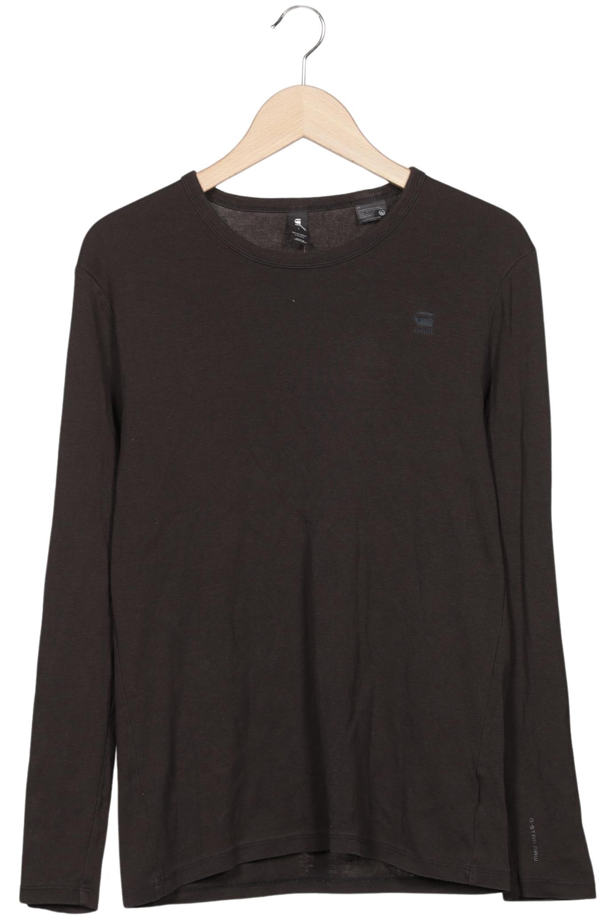 G-STAR Langarmshirt L in Braun: Vorderseite