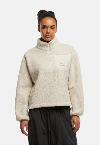 PUMA Sweatshirt 'Classics' in White: front