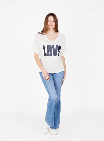 Key Largo Shirt 'WT LONELY' in White