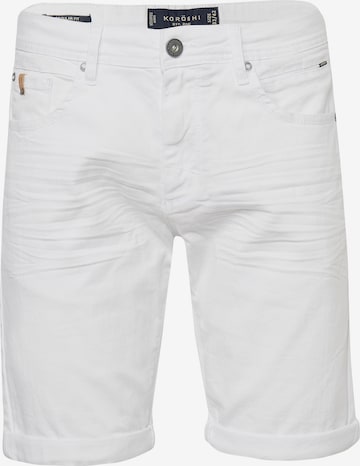KOROSHI Slimfit Shorts in Weiß: predná strana