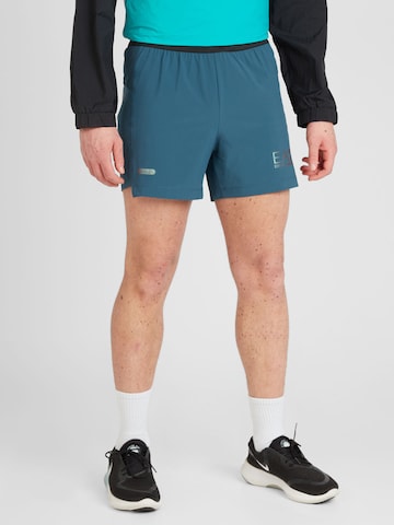 EA7 Emporio Armani Regular Sportbroek in Groen: voorkant