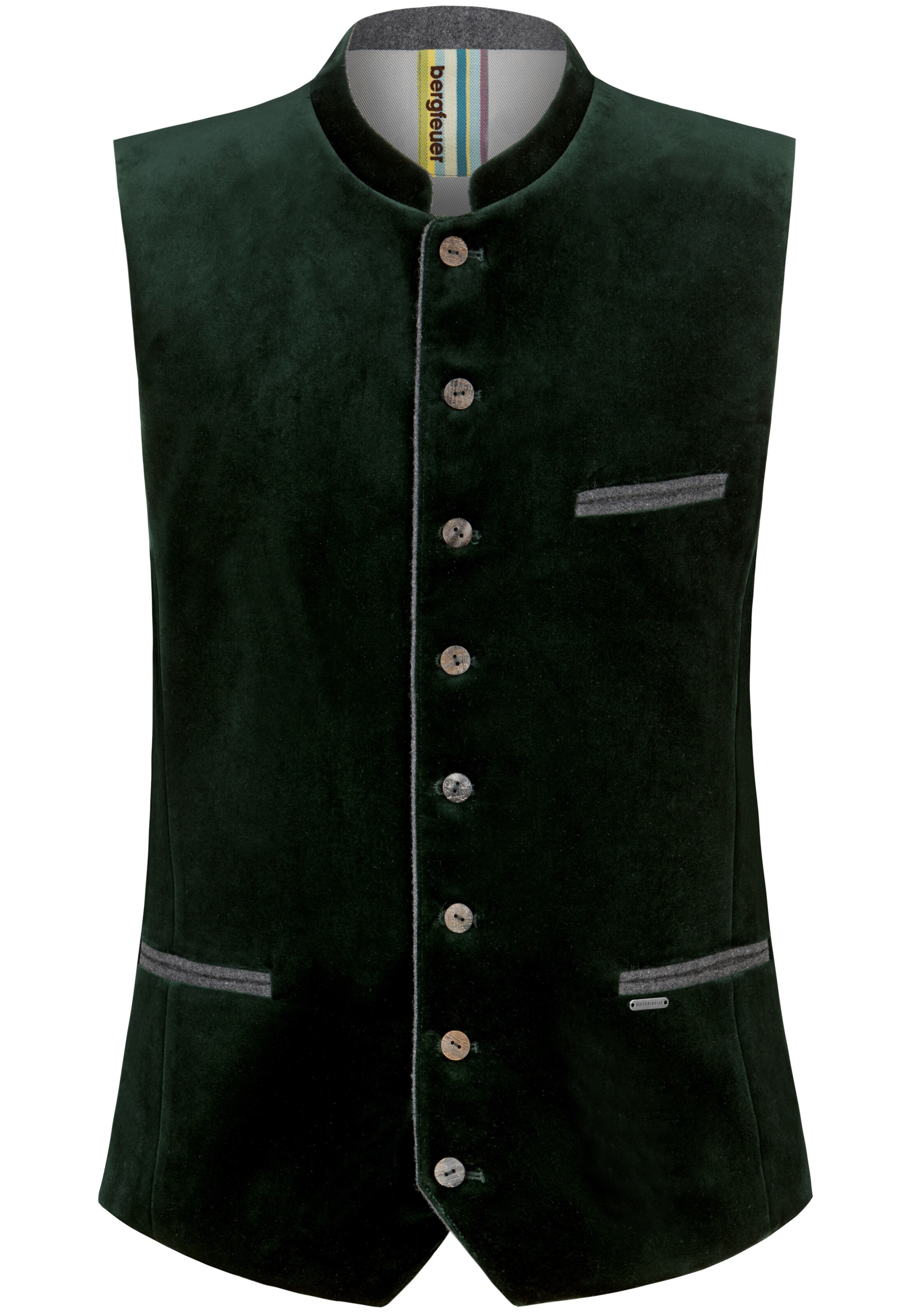 STOCKERPOINT Trachtenweste 'Tozzi' in Grün: Vorderseite