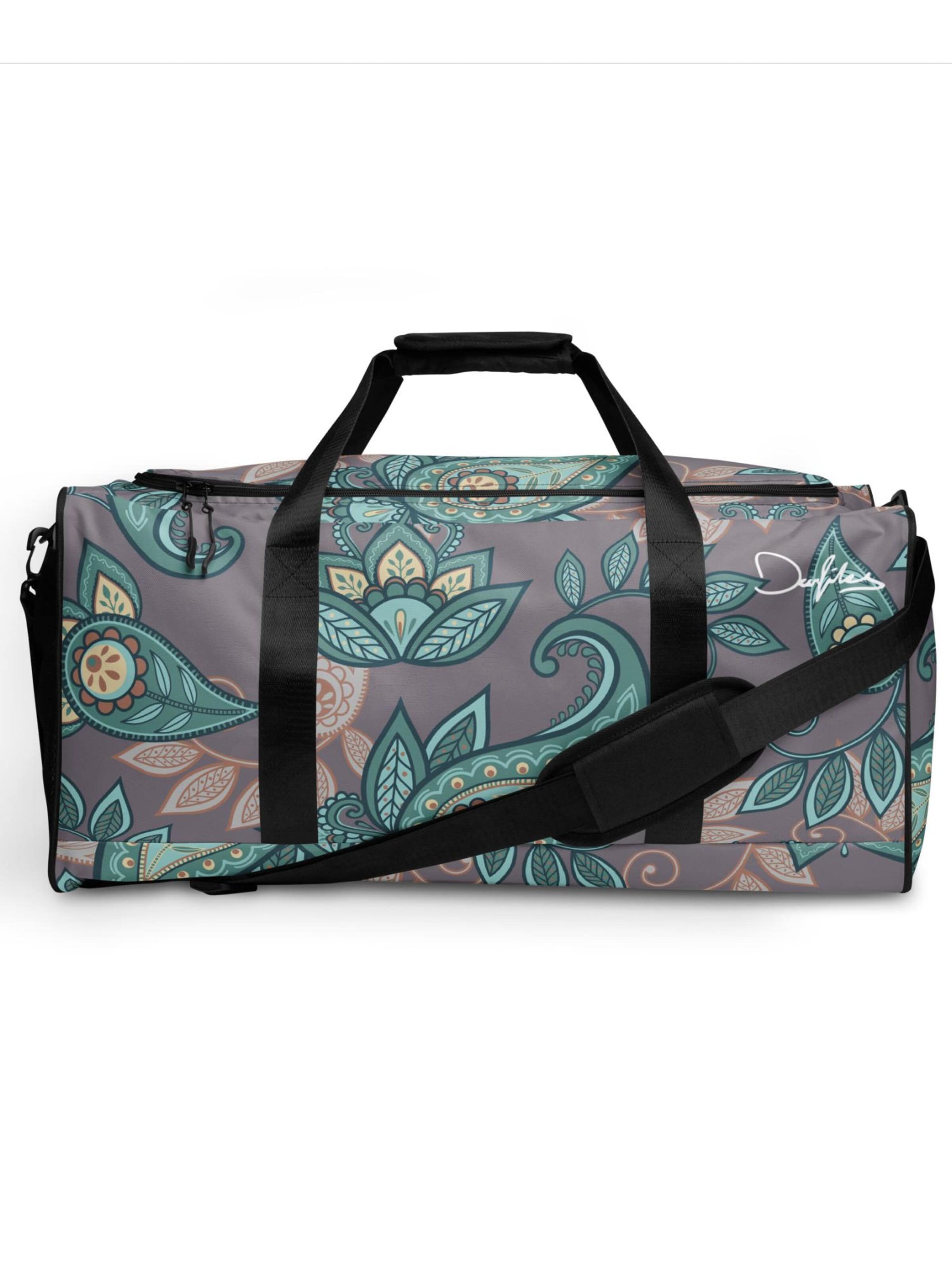 DECALVIBES Weekender 'Vintage Leaves'‌‌‌‌‌‌‌‌‌‌ in Blau: Vorderseite