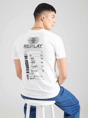 REPLAY T-Shirt in Weiß: Vorderseite