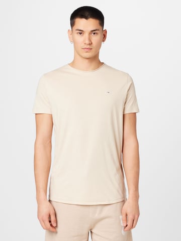 Tommy Jeans - Camiseta 'JASPE' en beige: frente