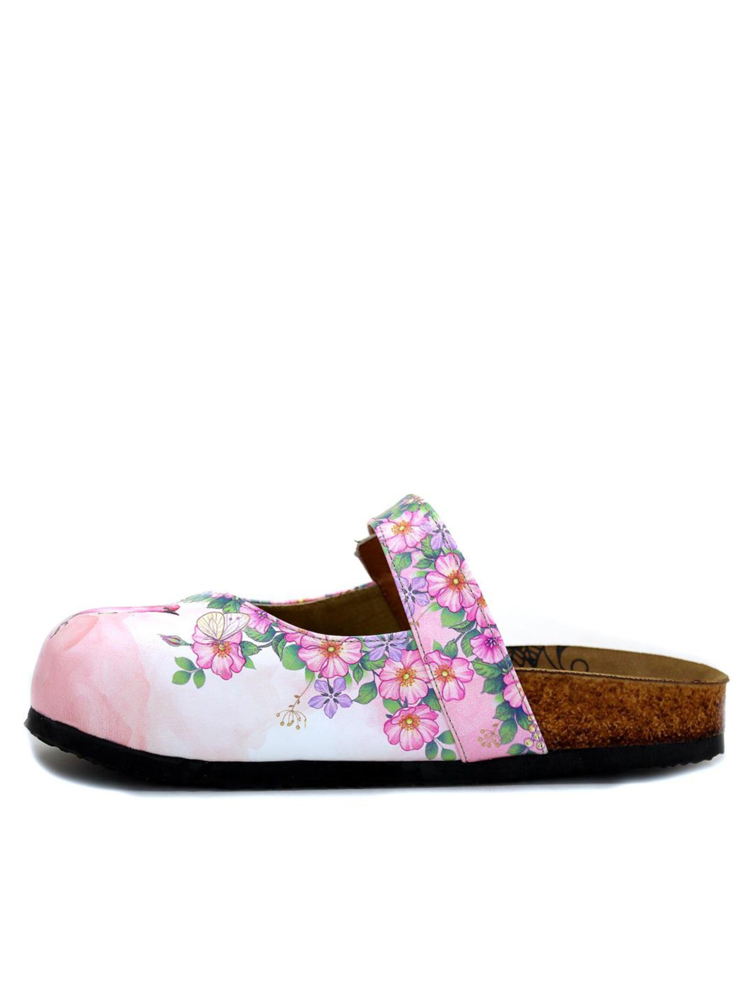 Goby Clogs 'Calceo'‌‌‌‌‌ in Pink: Vorderseite