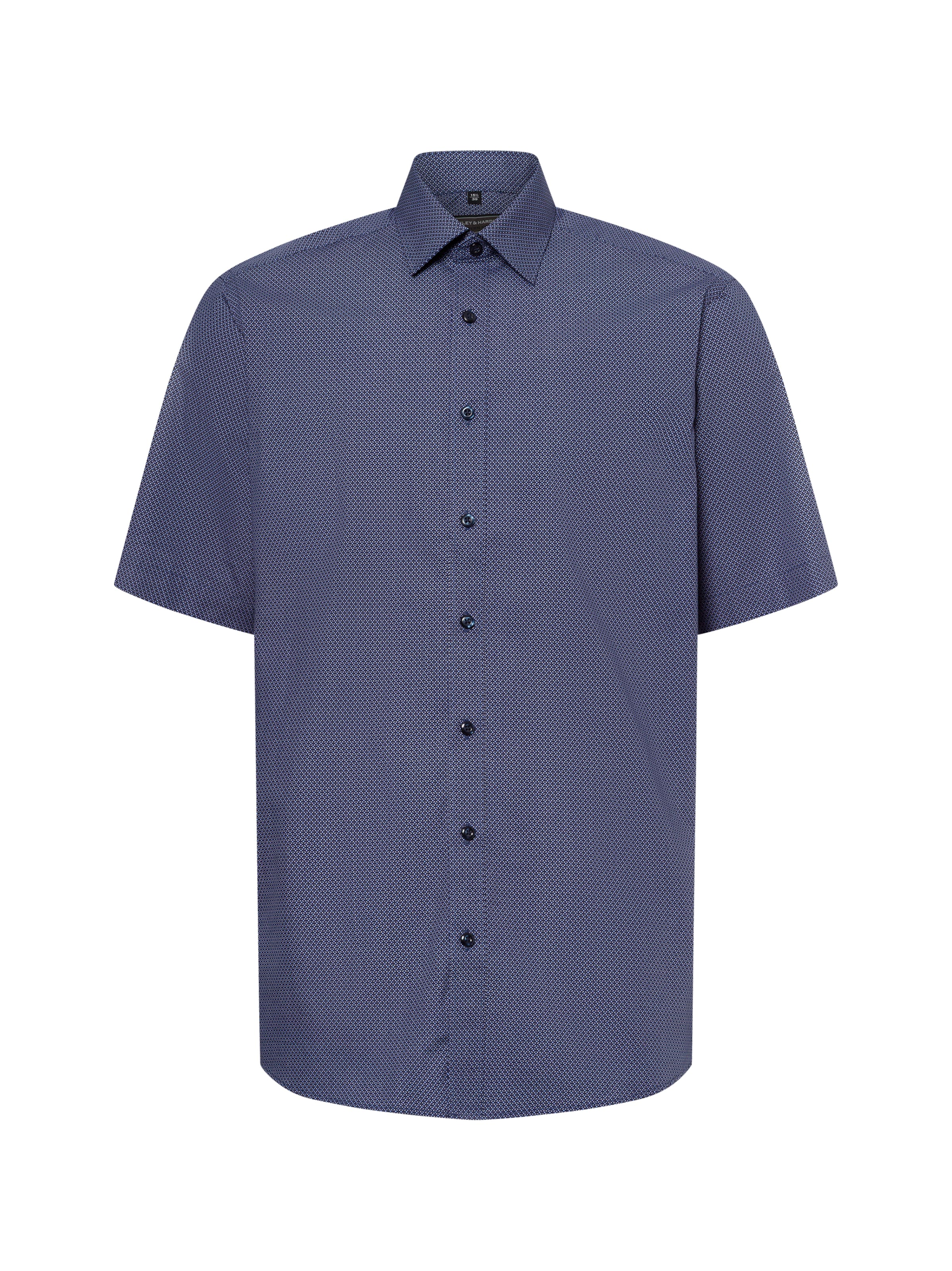 Finshley & Harding Regular fit Button Up Shirt in Blue: front