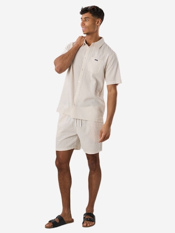 Coupe regular Chemise 'Seersucker' Seaside en beige