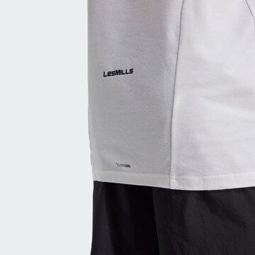 T-Shirt fonctionnel 'Les Mills' ADIDAS PERFORMANCE en blanc