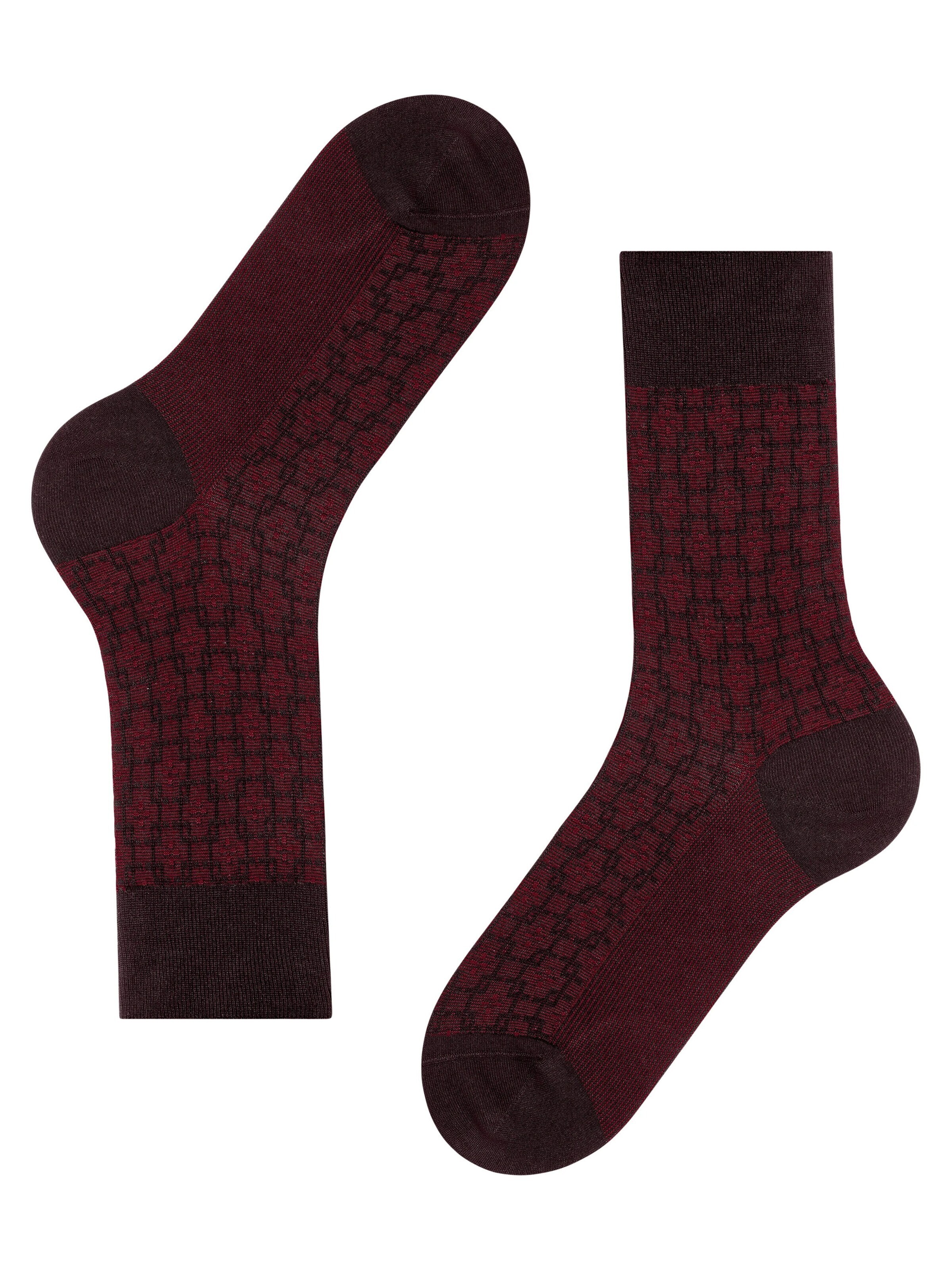 FALKE Socks 'Artwork Tie' in Red