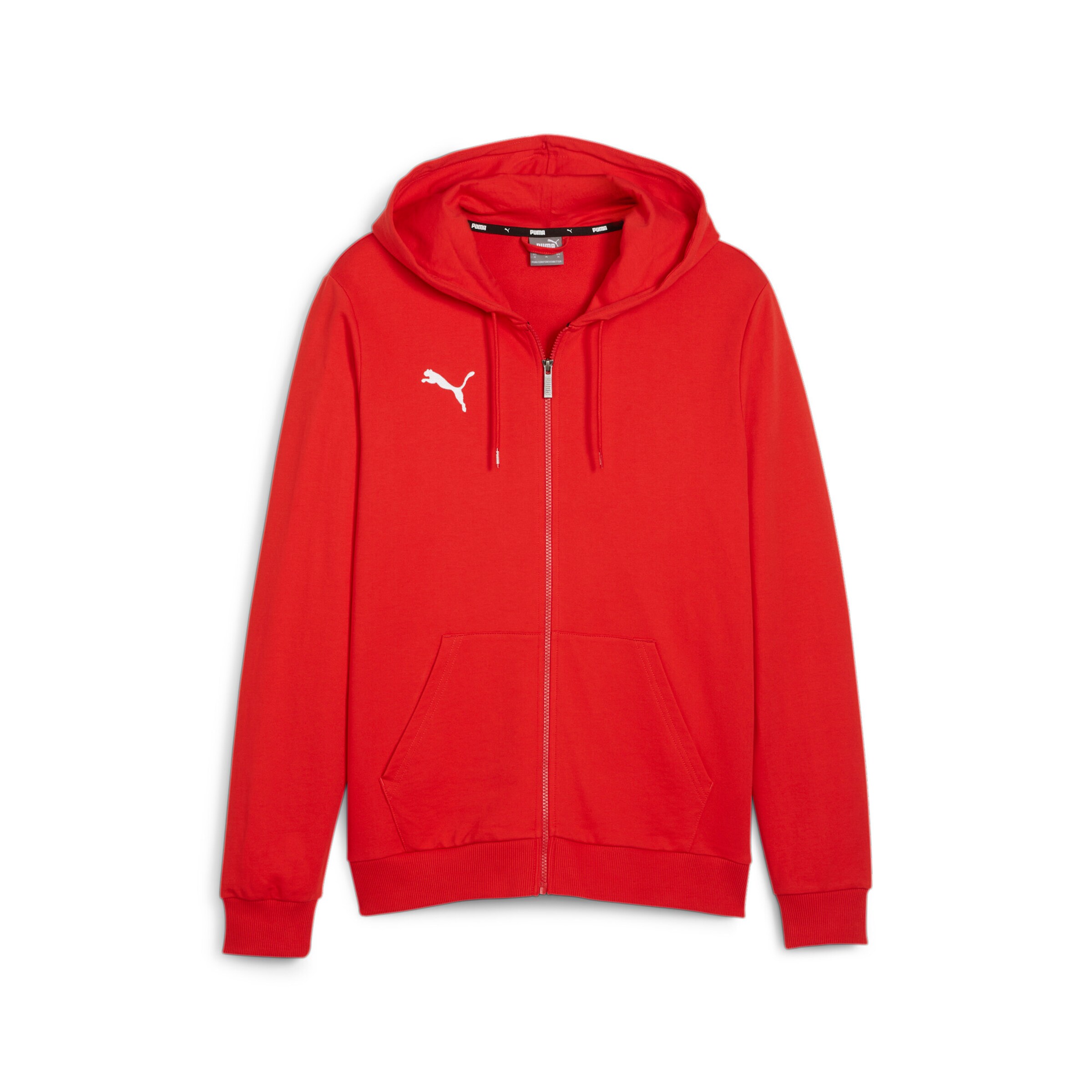 PUMA Zip-Up Hoodie in Red: front