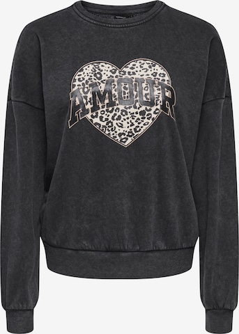 ONLY Суичър 'ONLLAUREN' в черно: отпред