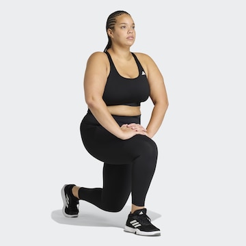 ADIDAS PERFORMANCE Skinny Workout Pants in Black