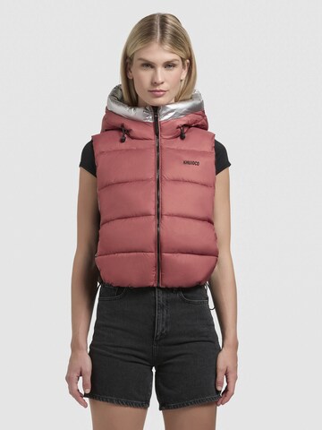 Gilet 'Rina' khujo en rouge : devant