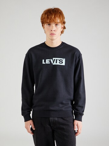 LEVI'S ® Sweatshirt 'Relaxd Graphic Crew' in Schwarz: Vorderseite