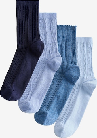 Next Socks in Blue: front