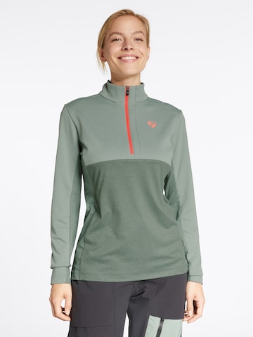 ZIENER Athletic Sweater 'JAPRA' in Green: front