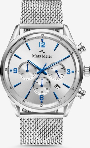 Montre à affichage analogique Mats Meier en argent : devant