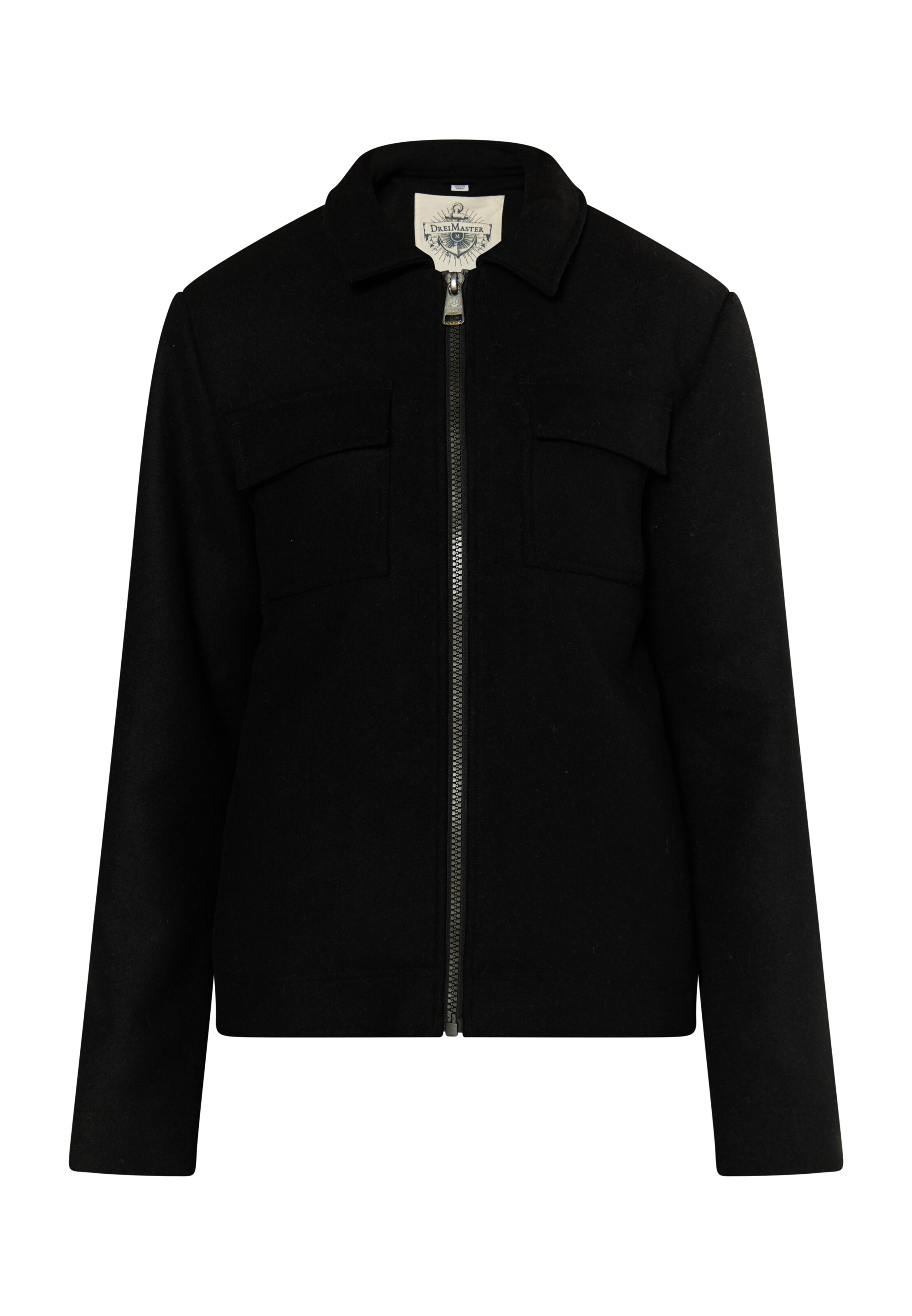 DreiMaster Vintage Преходно яке в черно: отпред