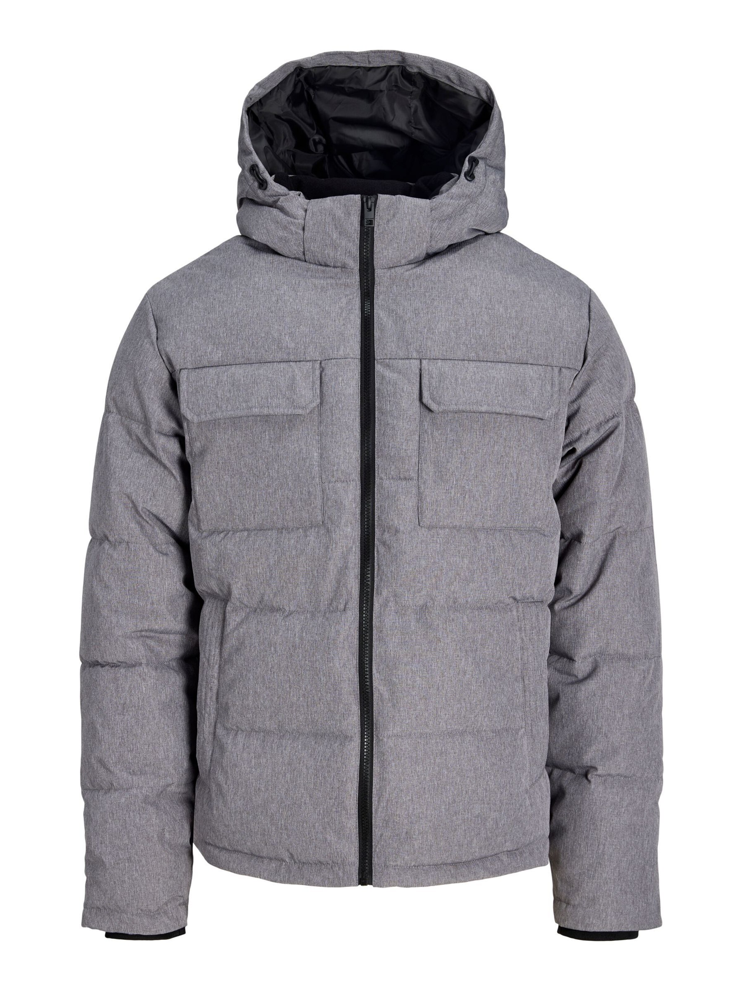 JACK & JONES Kurtka zimowa 'JJWilliam' w kolorze szary: przód